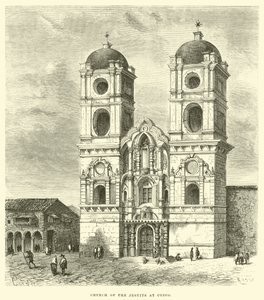 Iglesia de los Jesuitas en Cuzco de Edouard Riou